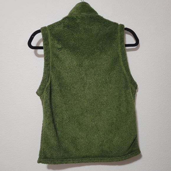 Vintage Patagonia Regulator PolarTec Full Zip Green Fuzzy Women's Vest Size XS - Picture 3 of 8